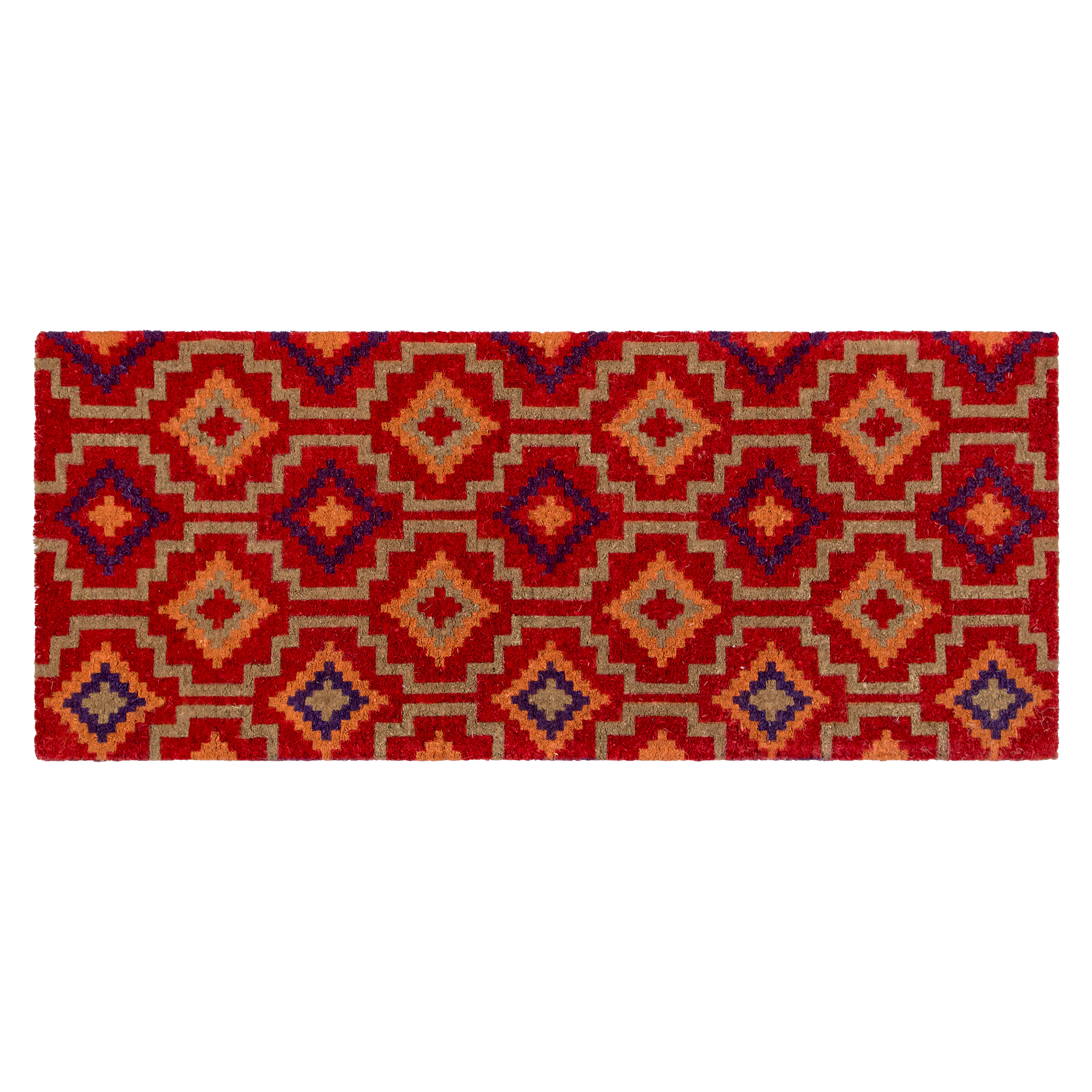 Lhasa Kilim - Red Coir Doormat by Fab Habitat