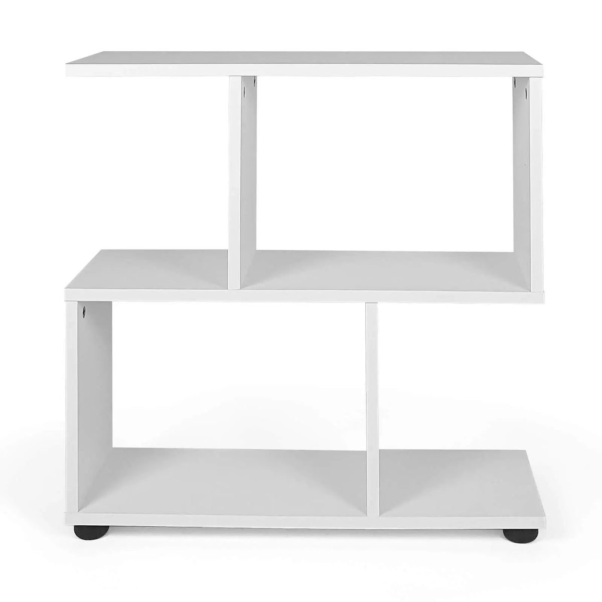 24 Inch 3-Tier Geometric Bookshelf with Thick Foot Pads, photo 7 of 24