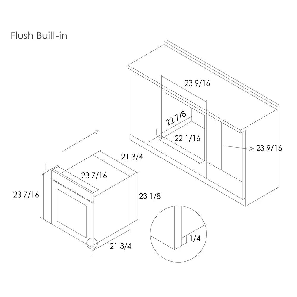24'' Built-in Stainless Steel Convection Oven | KSS7002A by FOTILE