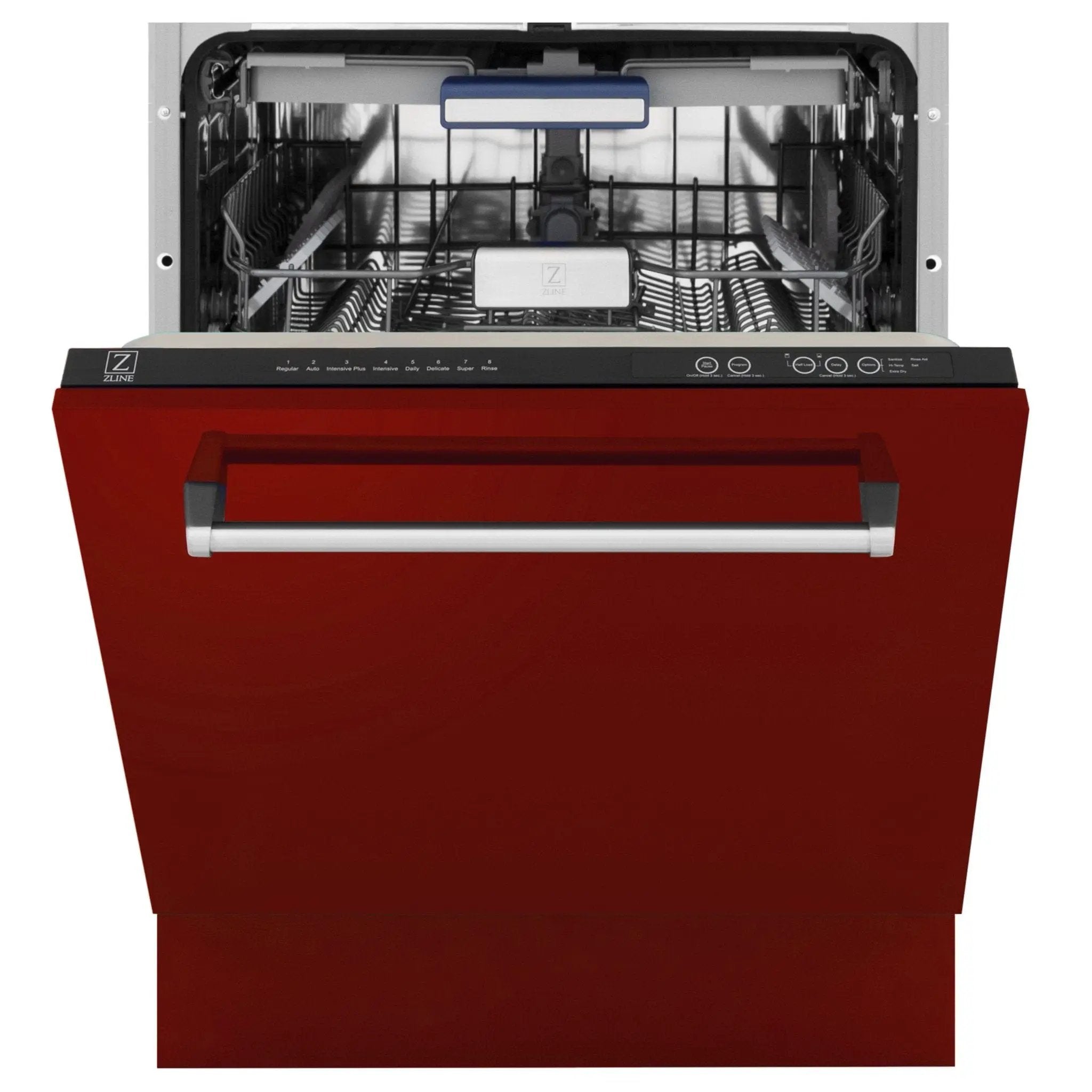 24" Dishwasher with Red Gloss panel, Stainless Tub, DWV-RG-24 by Farmhouse Kitchen and Bath