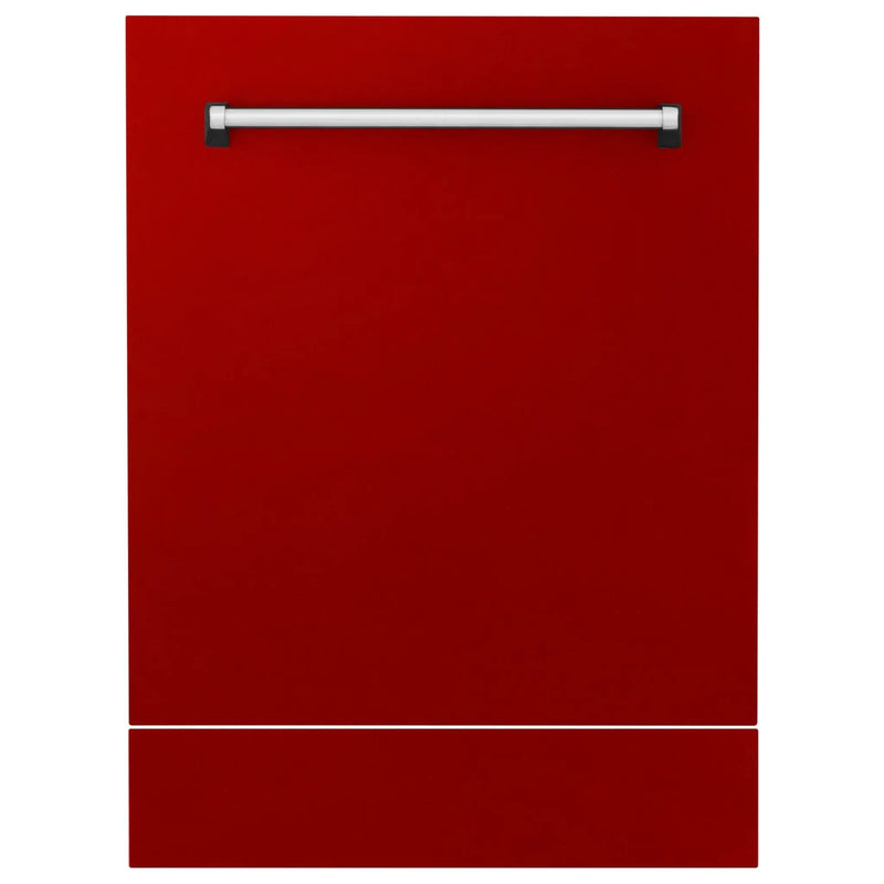 24" Dishwasher with Red Gloss panel, Stainless Tub, DWV-RG-24 by Farmhouse Kitchen and Bath
