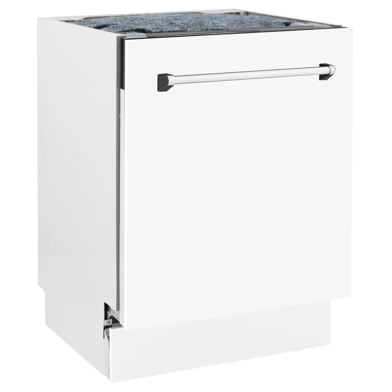 24" Dishwasher with White Matt panel, Stainless Tub, DWV-WM-24 by Farmhouse Kitchen and Bath