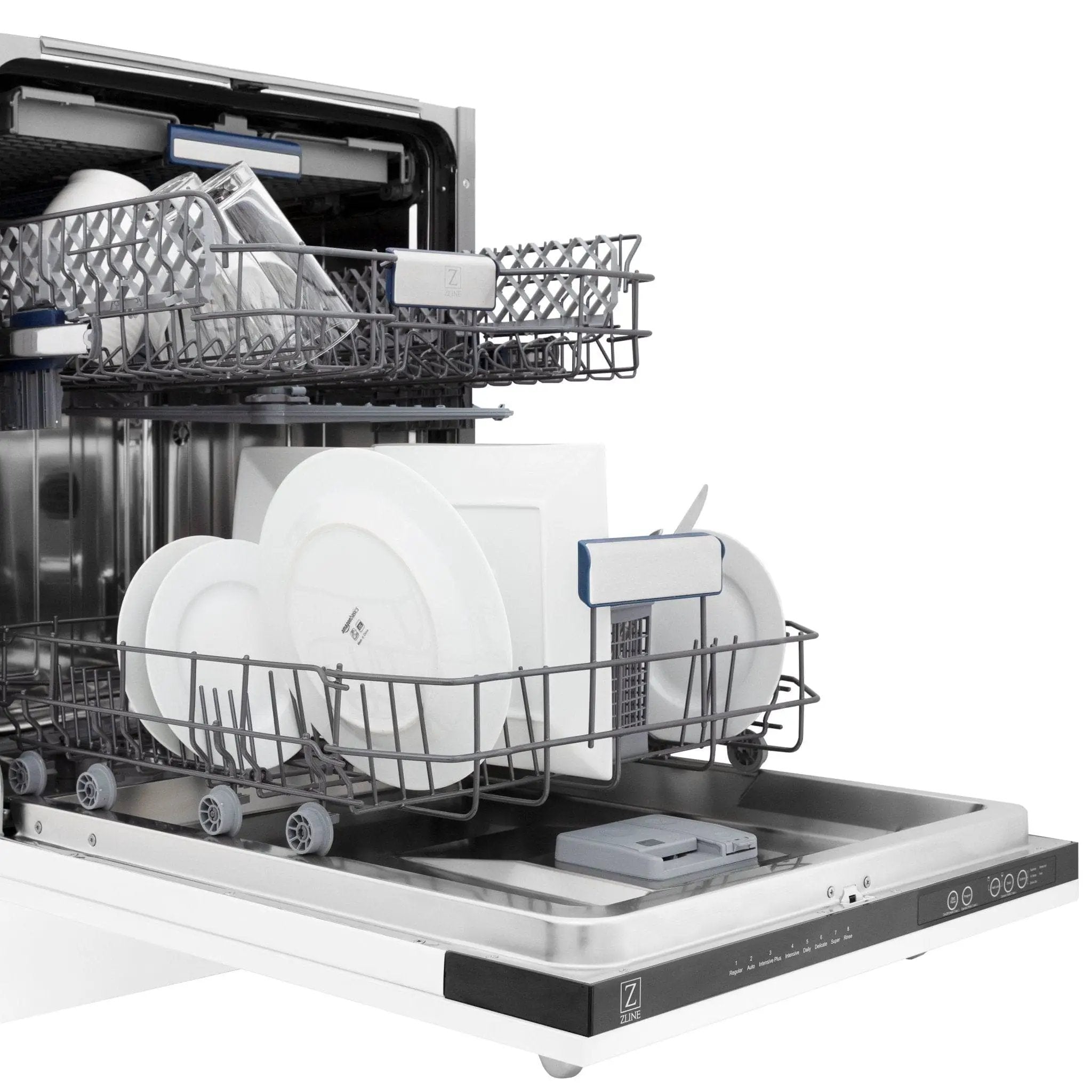 24" Dishwasher with White Matt panel, Stainless Tub, DWV-WM-24 by Farmhouse Kitchen and Bath
