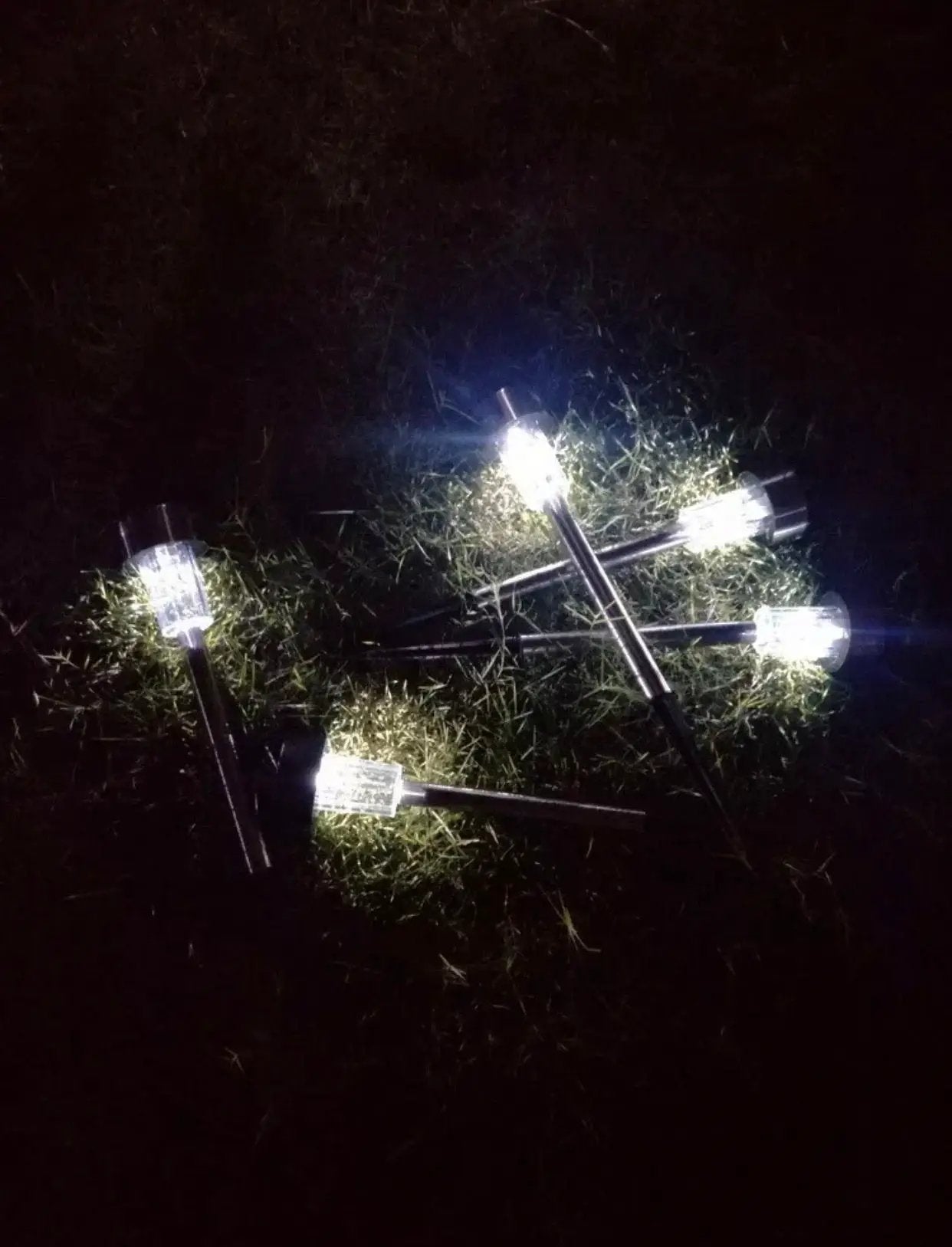 24 Pack Outdoor Stainless Steel Solar Power Lawn Garden Landscape Path LED Light by Outdoor Solar Outlet