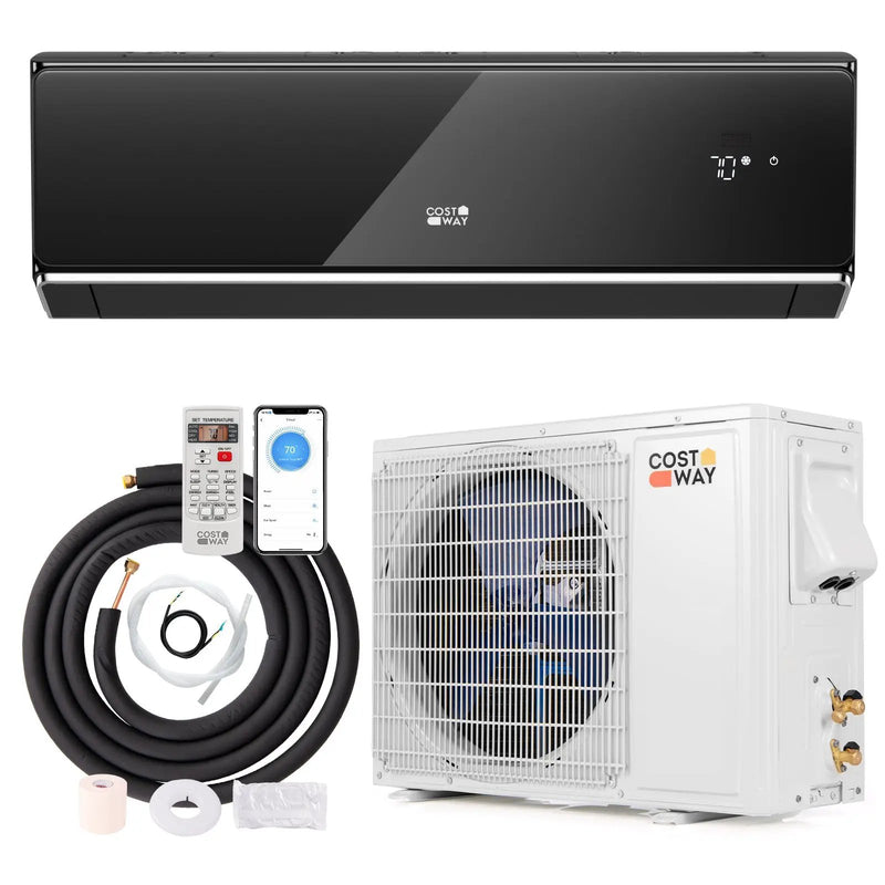 Energy Star Certified 24000 BTU 21 SEER2 208-230V Mini Split Air Conditioner and Heater Black Wifi Enabled by DirectDeals