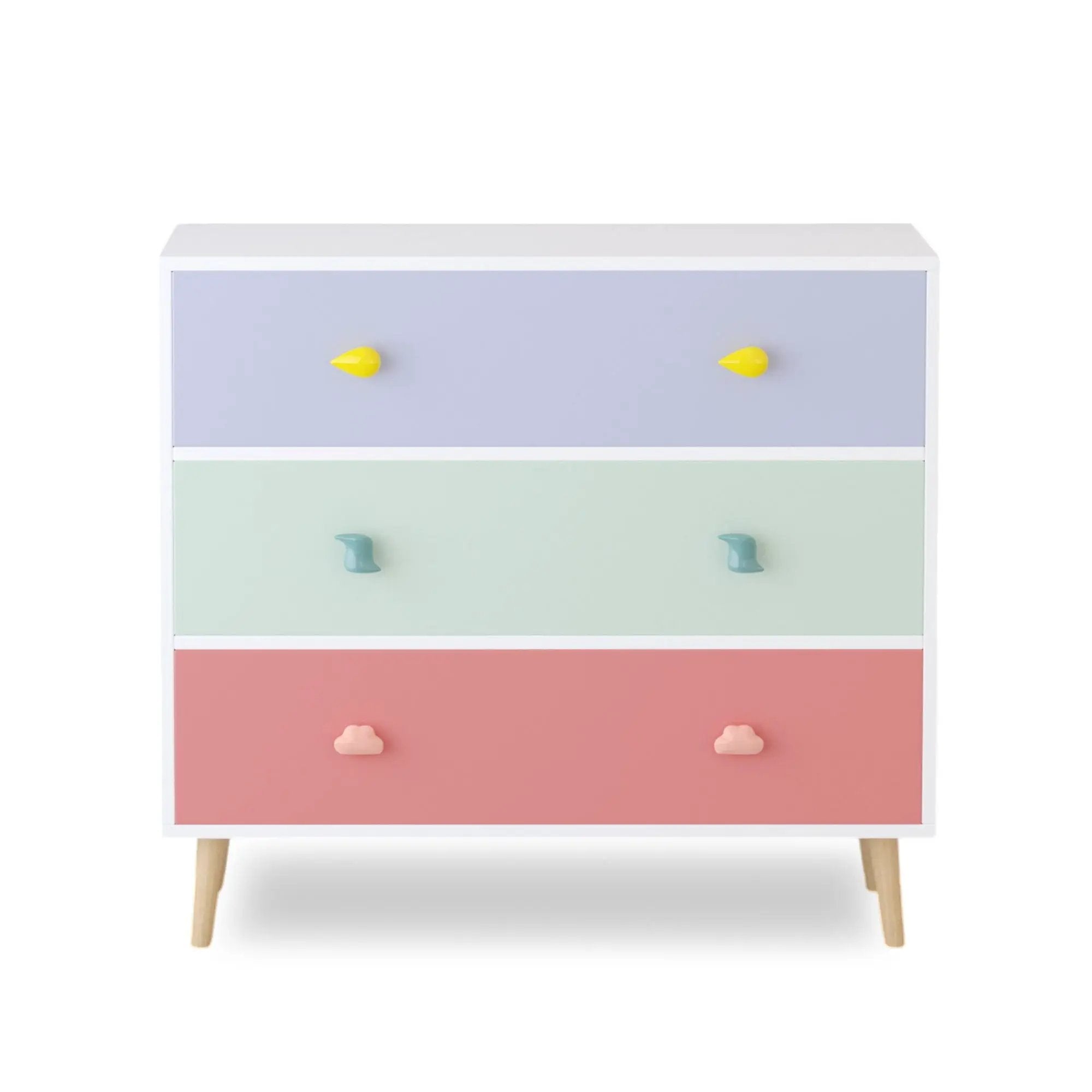 3 Drawer Dresser Storage Cabinet With Anti-Tip Safety by HouseOfZazla