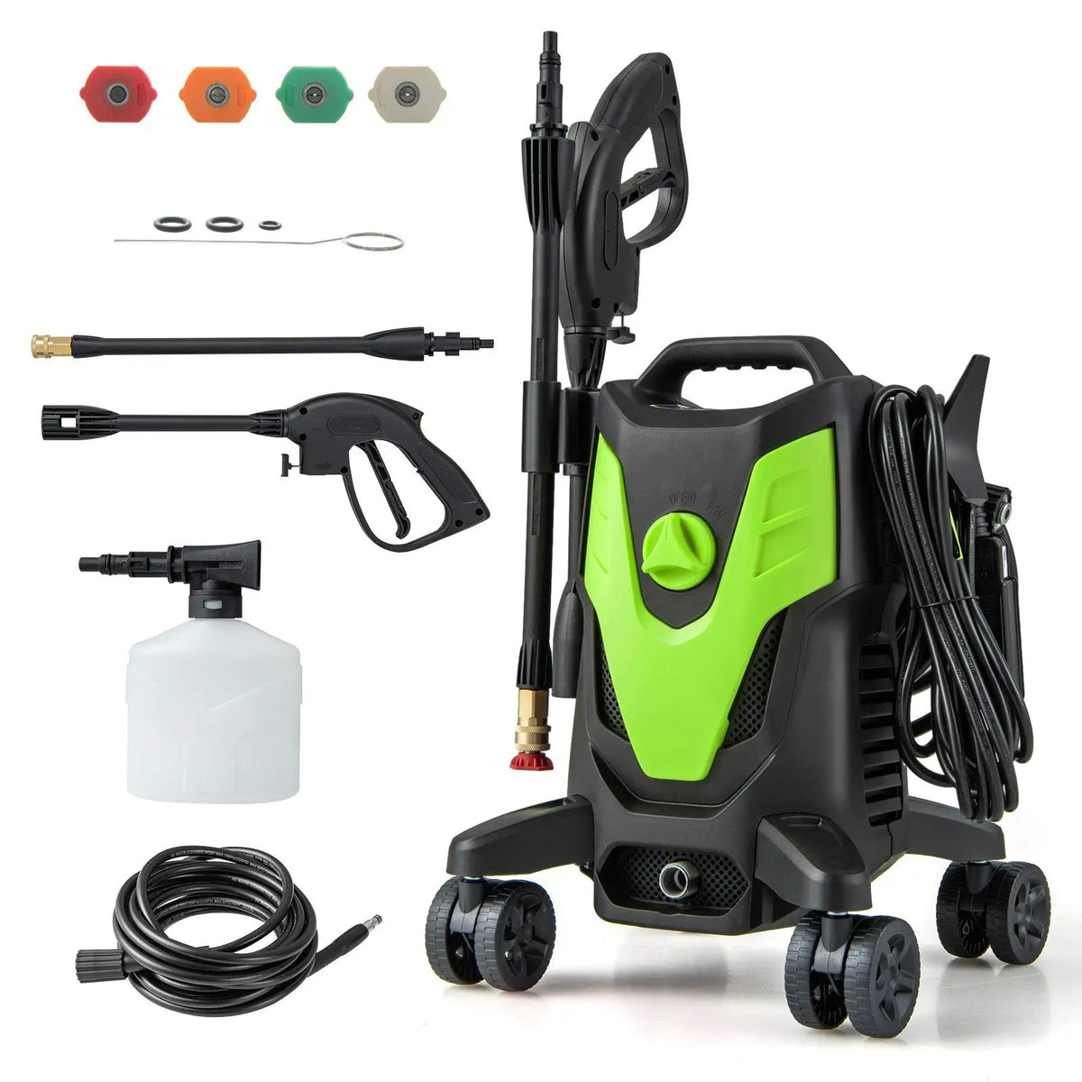 2400 PSI Electric Pressure Washer with 4 Universal Wheels, photo 2 of 9