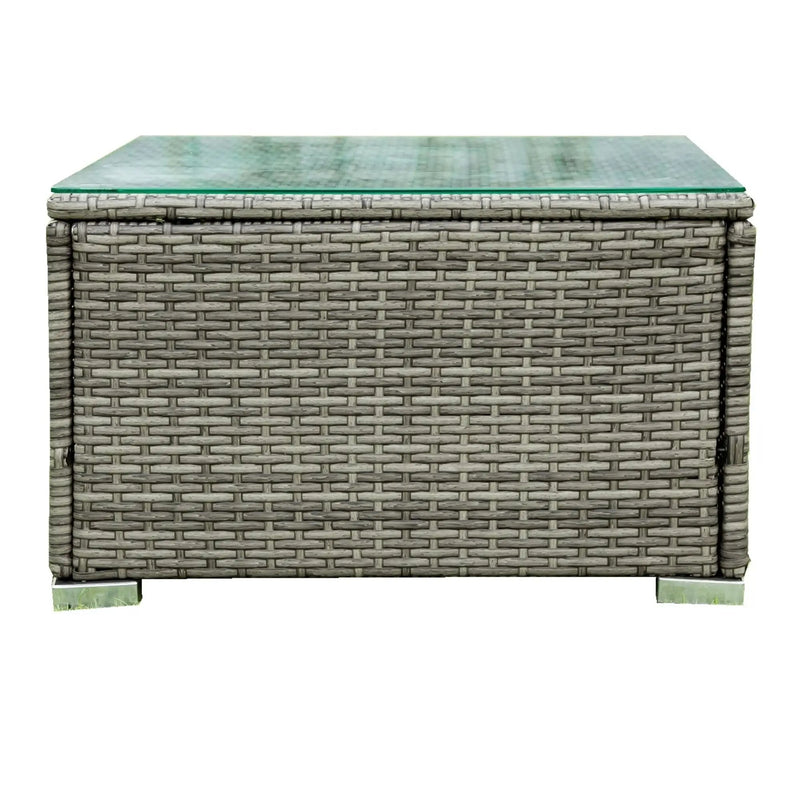 4 Piece Patio Sectional Wicker Rattan Outdoor Furniture Sofa Set With Storage Box by HouseOfZazla