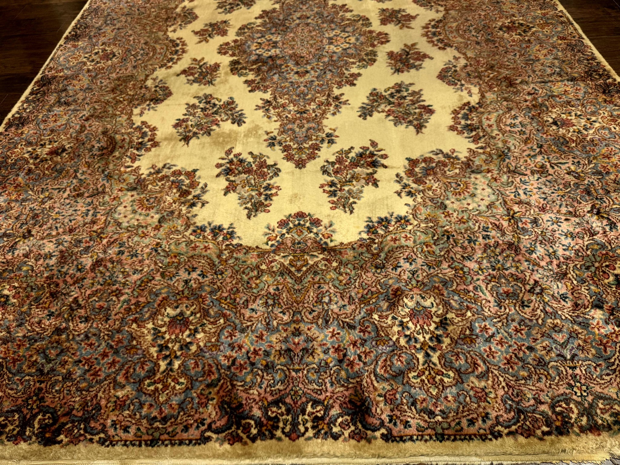 Karastan Kirman Rug #781, Antique Karastan Oriental Carpet 8.8 x 12, Wool Area Rug, Original Collection 700 Series, Rare Discontinued by Jewel Rugs