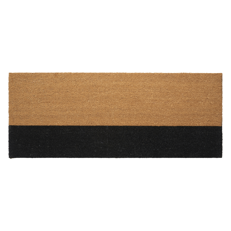 Black Belt Coir Doormat by Fab Habitat