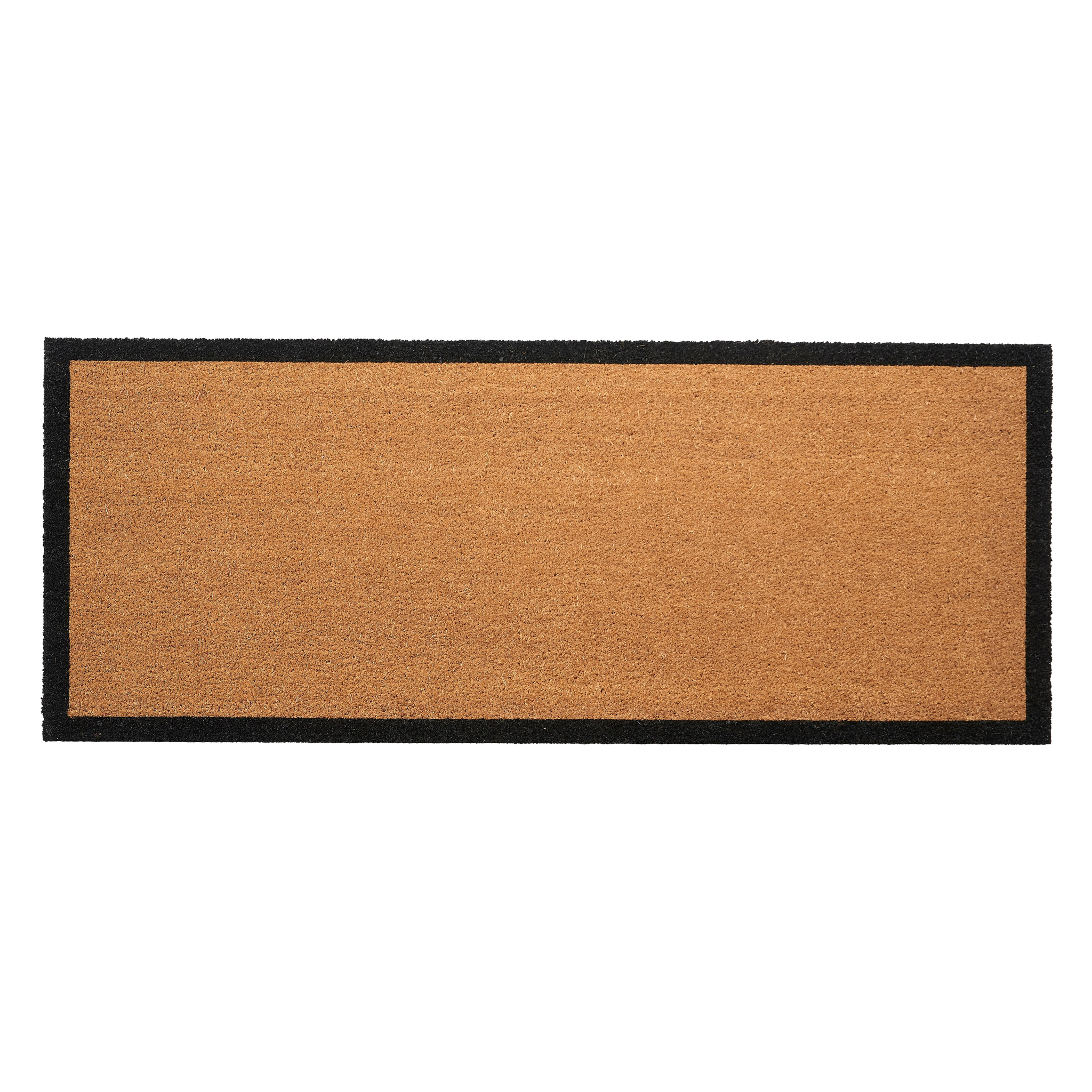 Black Border Coir Doormat by Fab Habitat