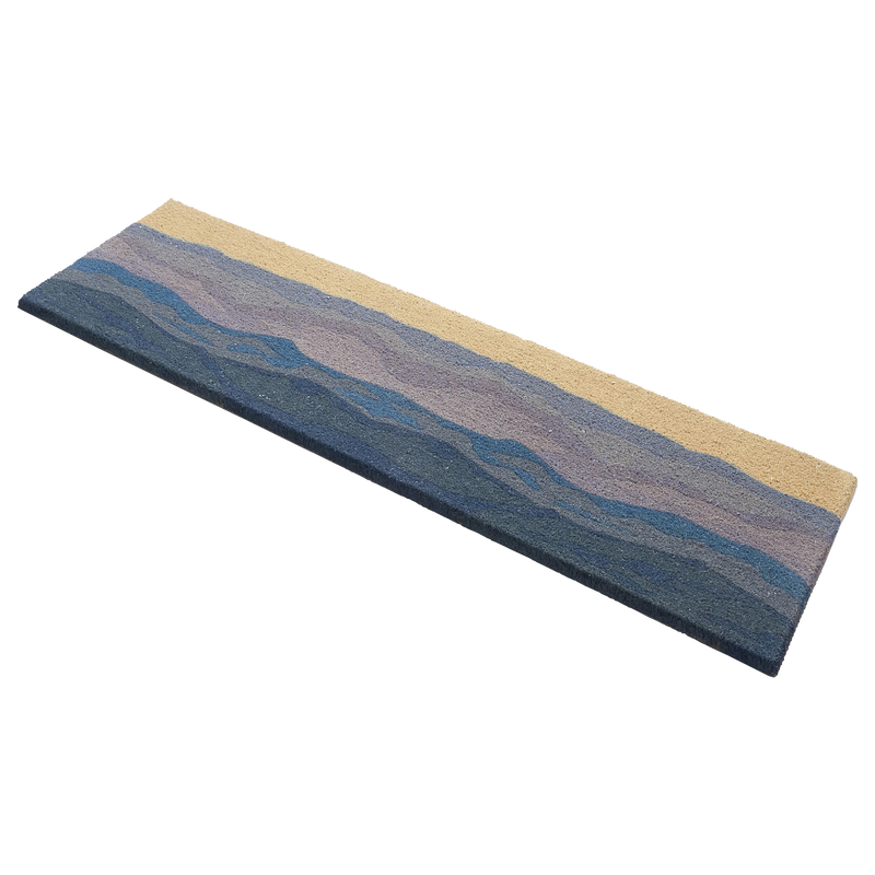 Shades of Sea - Blue Coir Doormat by Fab Habitat