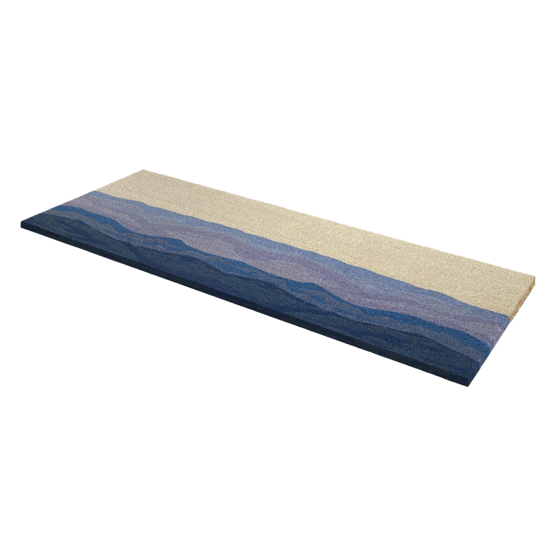 Shades of Sea - Blue Coir Doormat by Fab Habitat