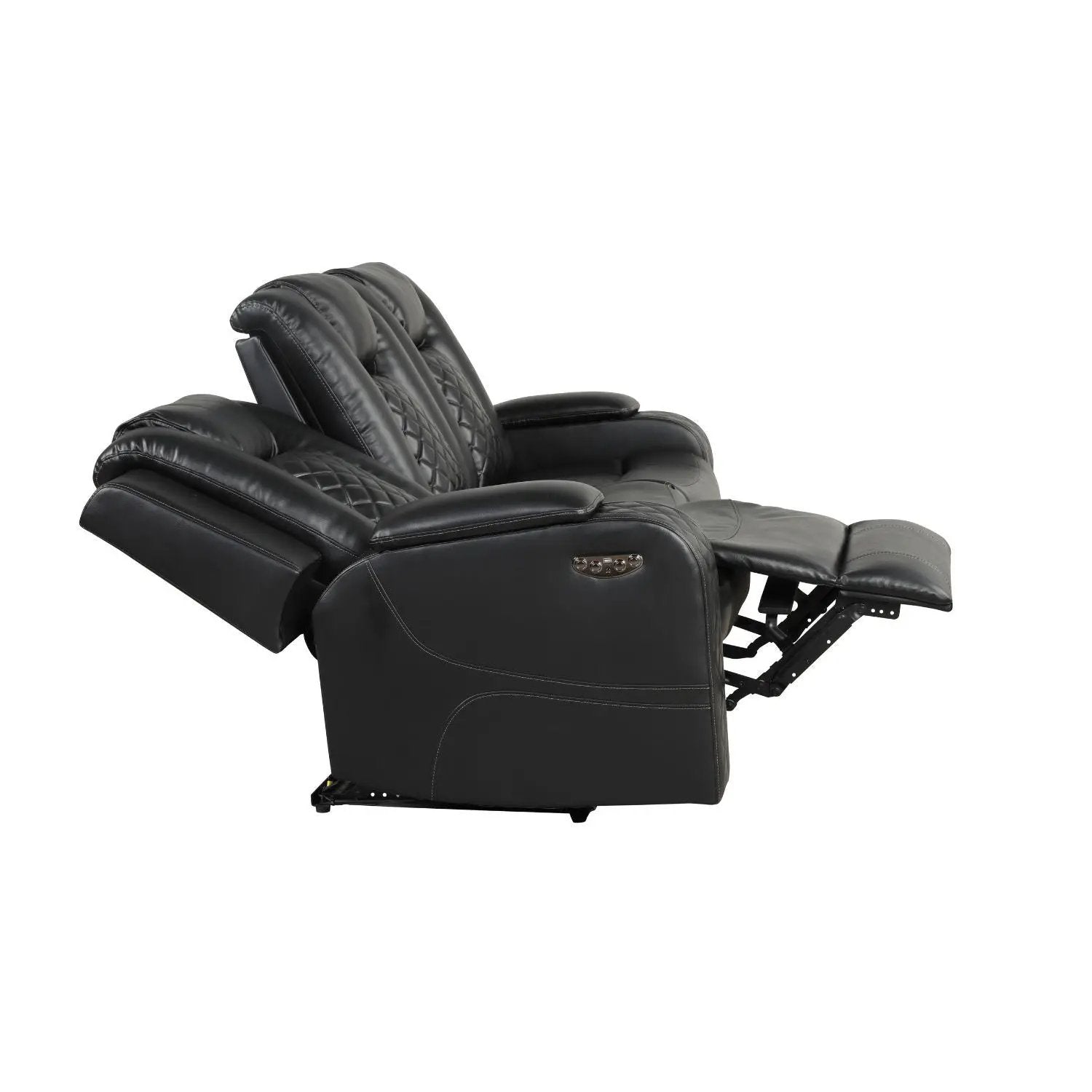 Benz - Power Reclining Sofa With LED Lighting by HouseOfZazla
