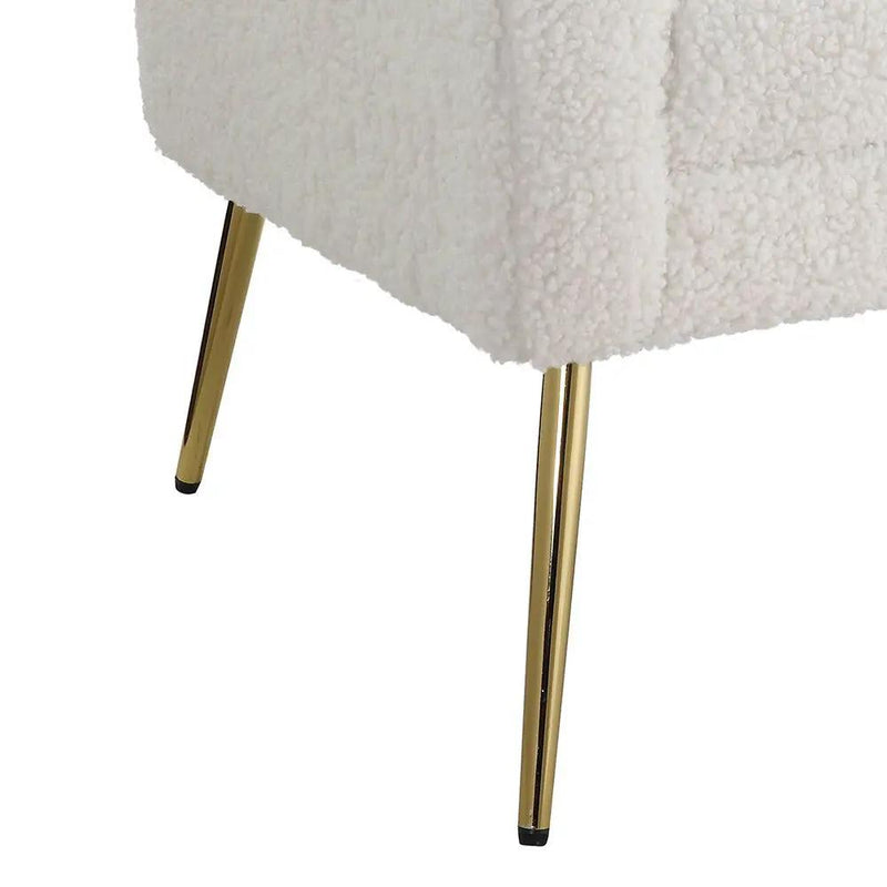 Connock - Accent Chair - White Teddy Sherpa by Unique Piece Furniture