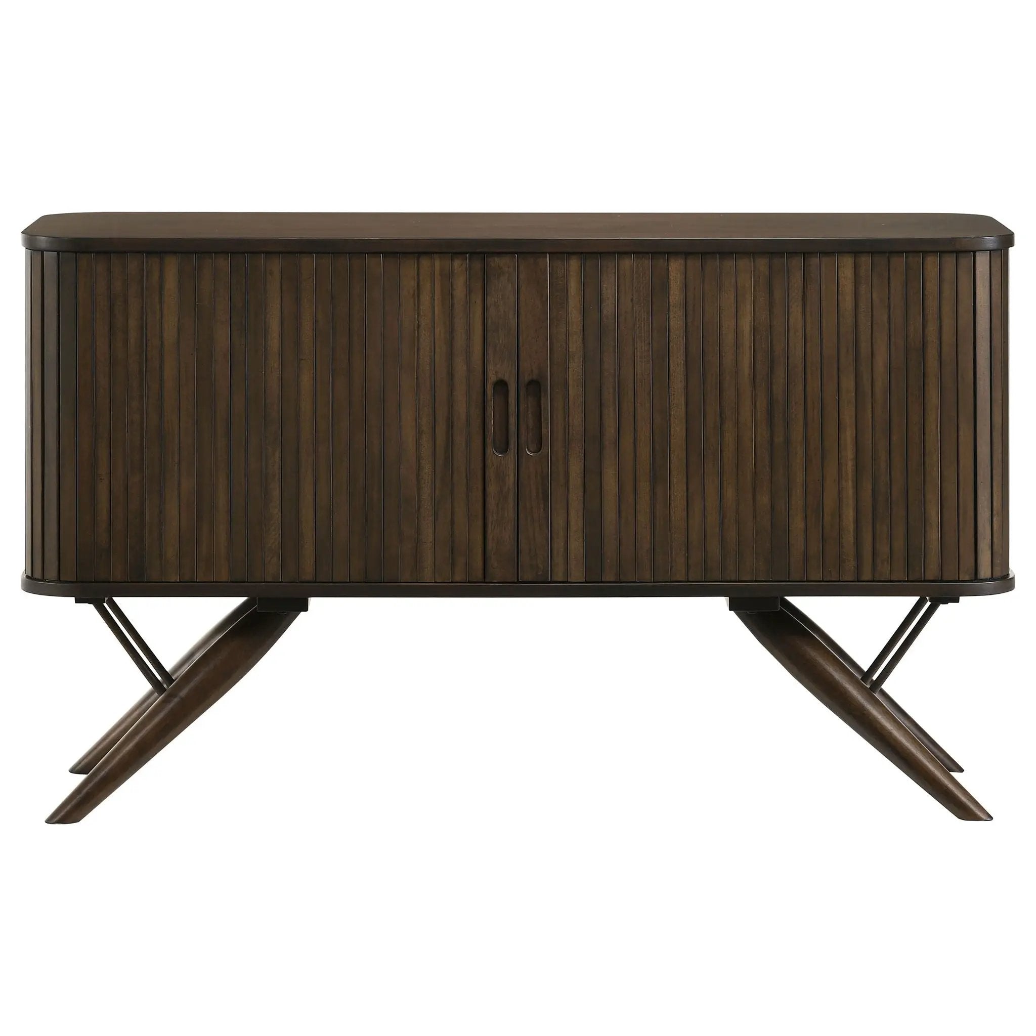 Wes 2-door Sideboard Buffet Storage Cabinet Dark Walnut by Unique Piece Furniture