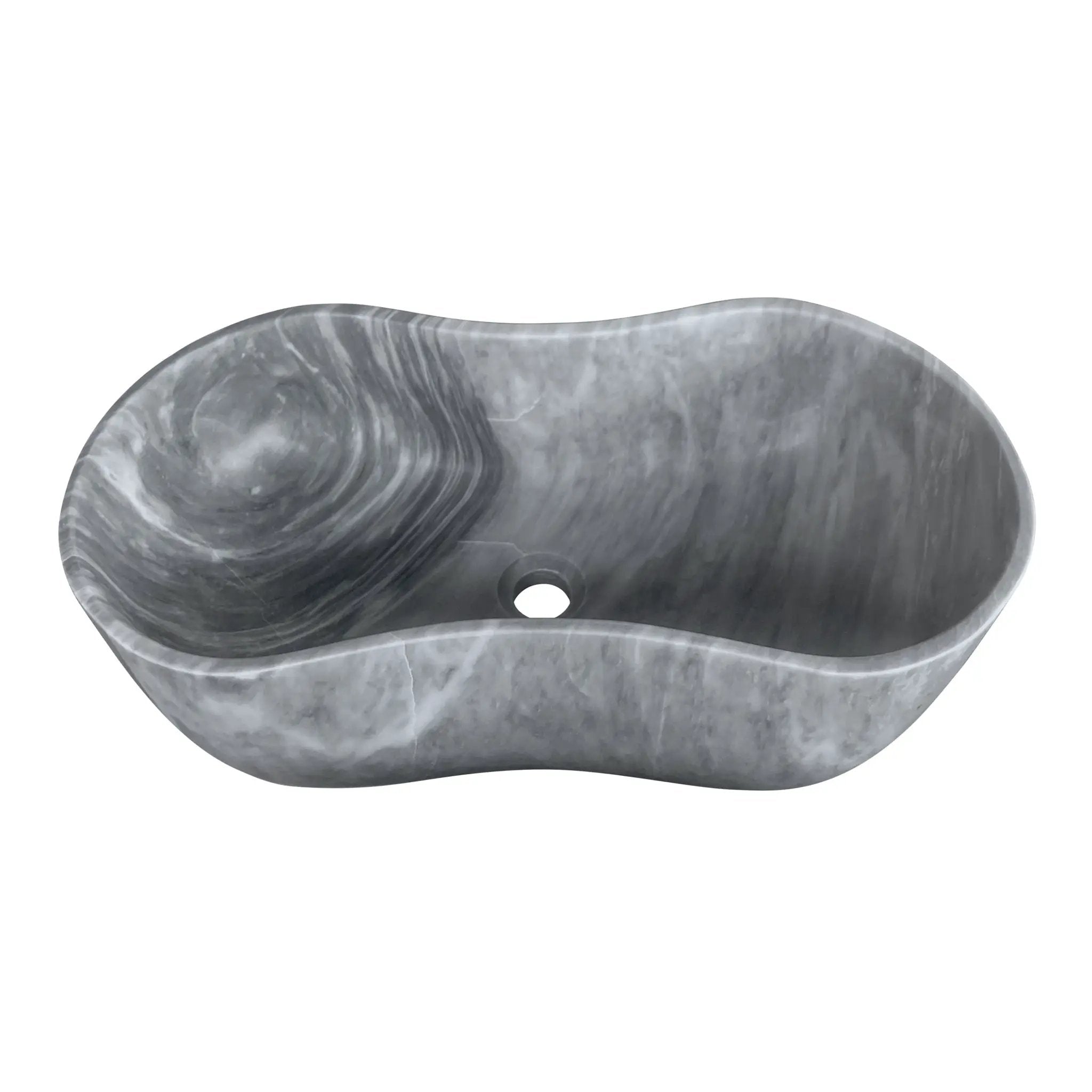 Bathroom Vessel Sink With Wavy Design by HouseOfZazla
