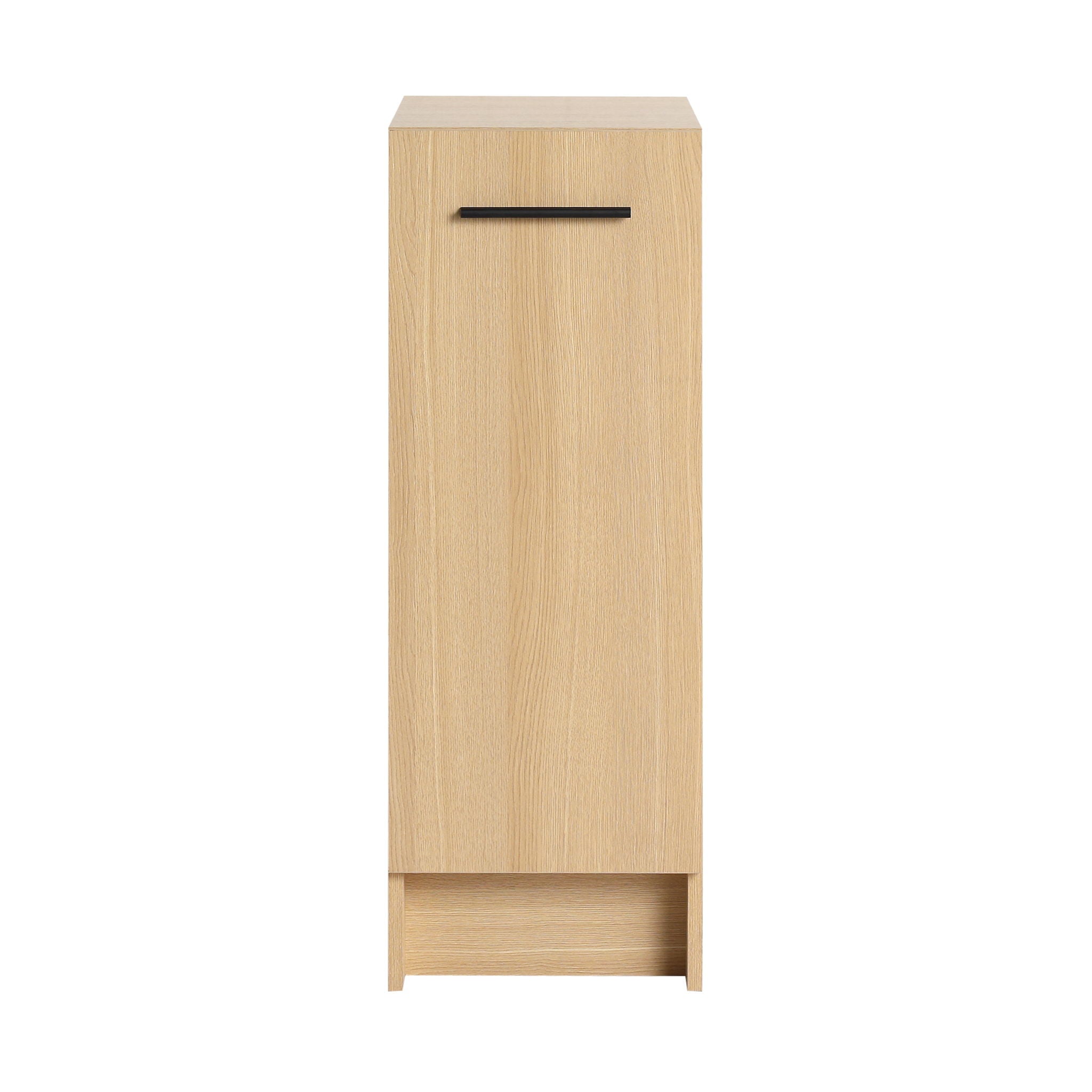 Slim Freestanding Bathroom Storage Cabinet - Light Oak by HouseOfZazla