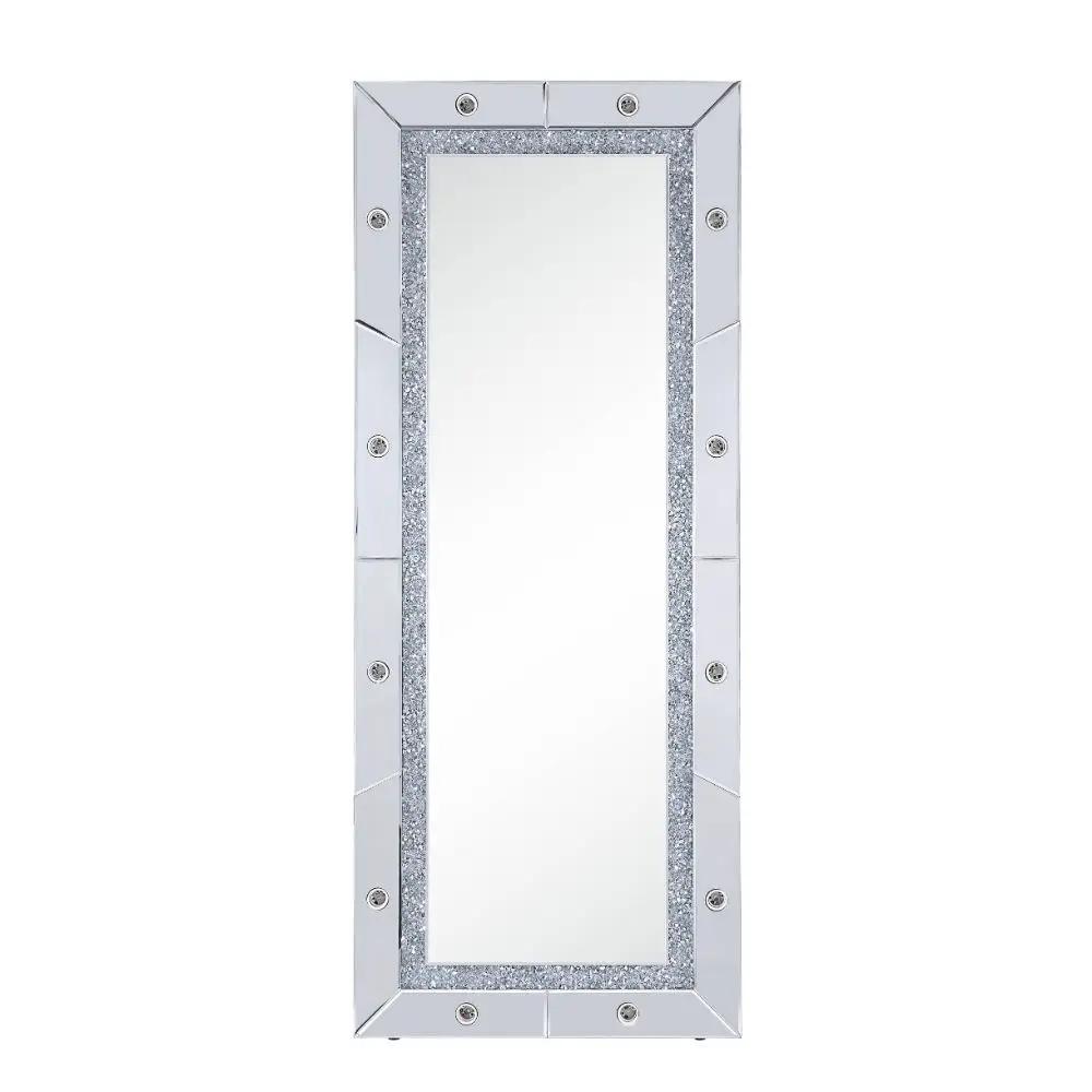 Noralie - 63" X 26" Floor Mirror - Mirrored & Faux Diamonds by Unique Piece Furniture