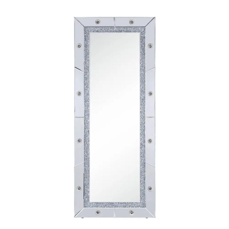 Noralie - 63" X 26" Floor Mirror - Mirrored & Faux Diamonds by Unique Piece Furniture