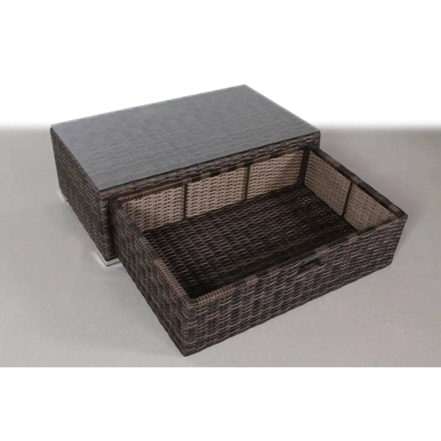 Modern Patio Rattan Sectional Set With Cushions by HouseOfZazla