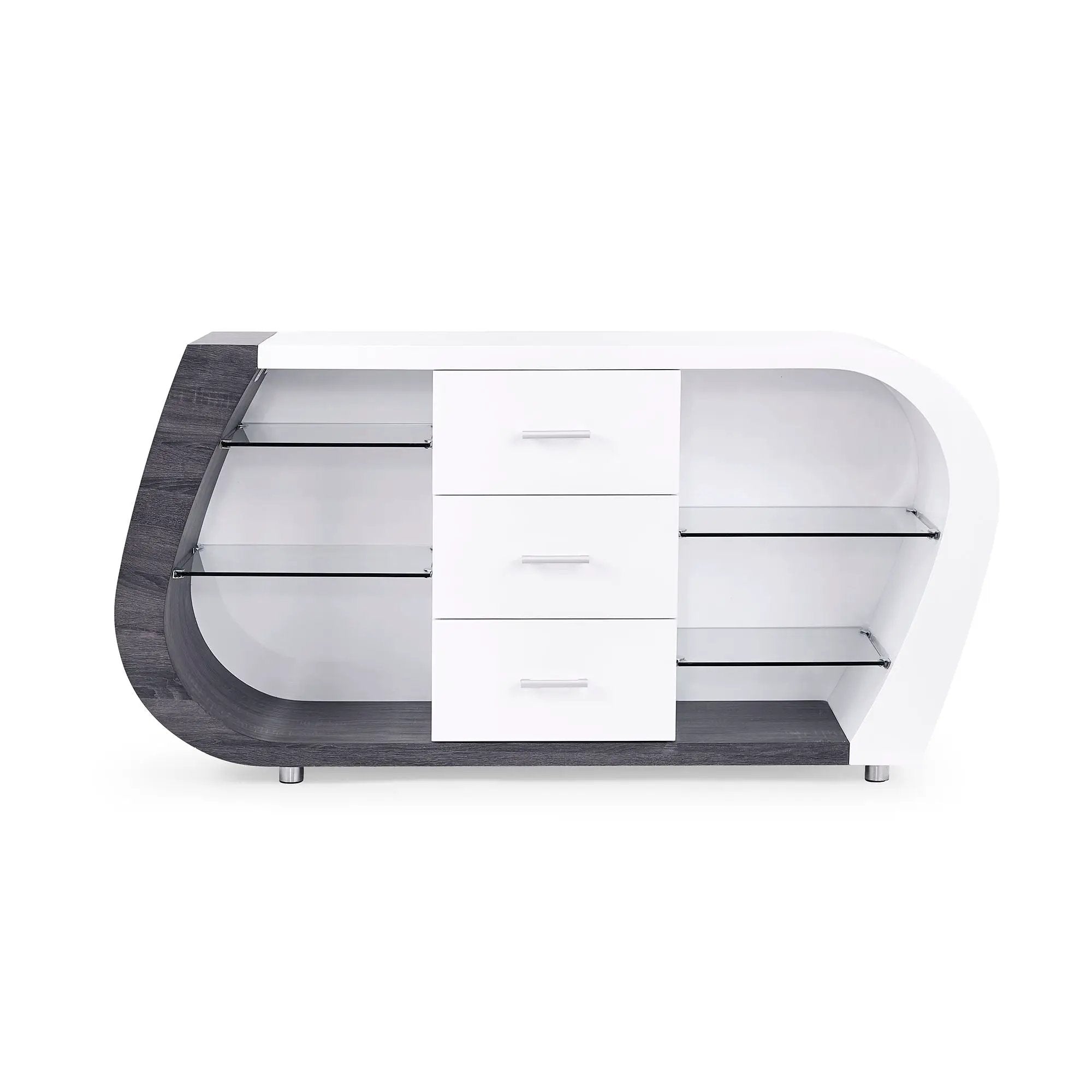 Anne - Buffet - White / Gray by HouseOfZazla