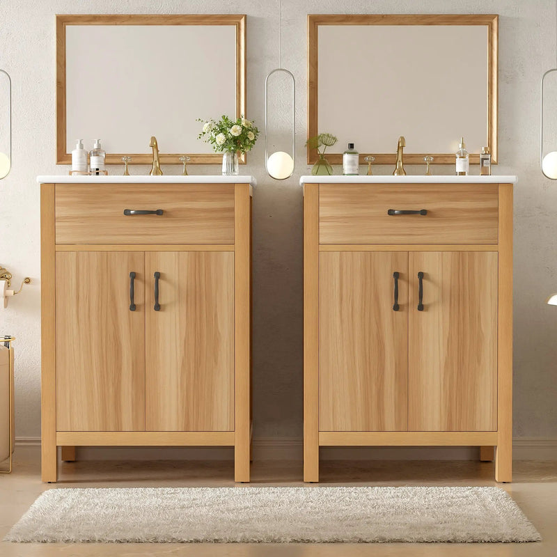 48" Bathroom Vanity with Solid Wood Frame by HouseOfZazla