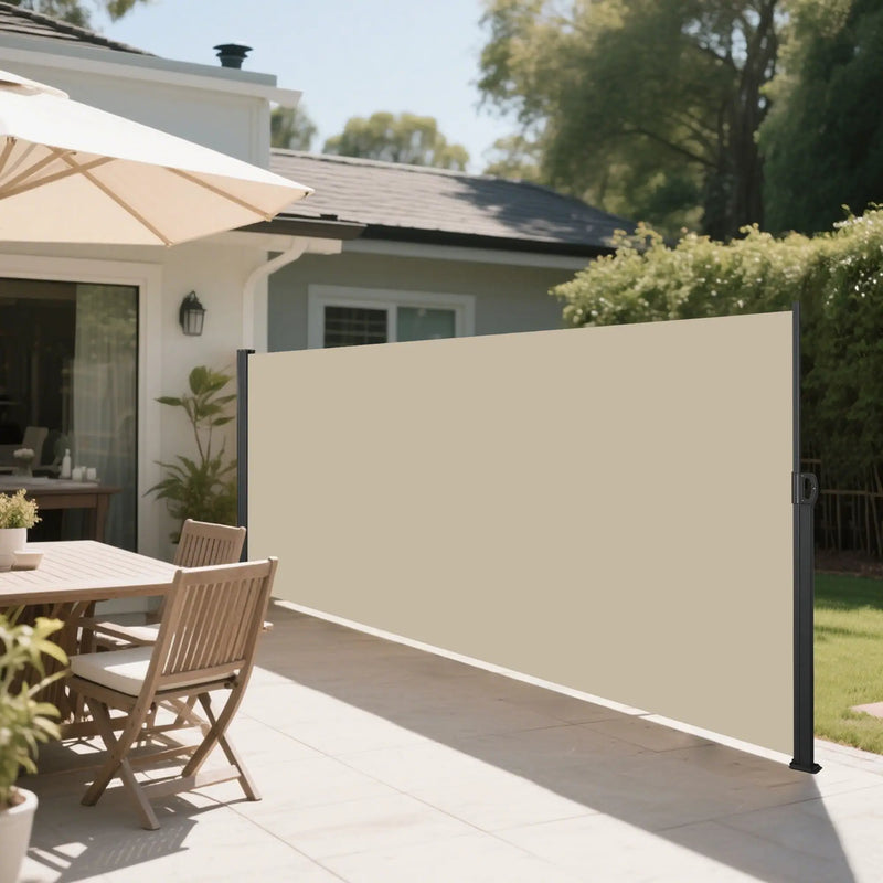 Retractable Side Awning, Waterproof And UV Resistant, Privacy Screen For Patio by Unique Piece Furniture