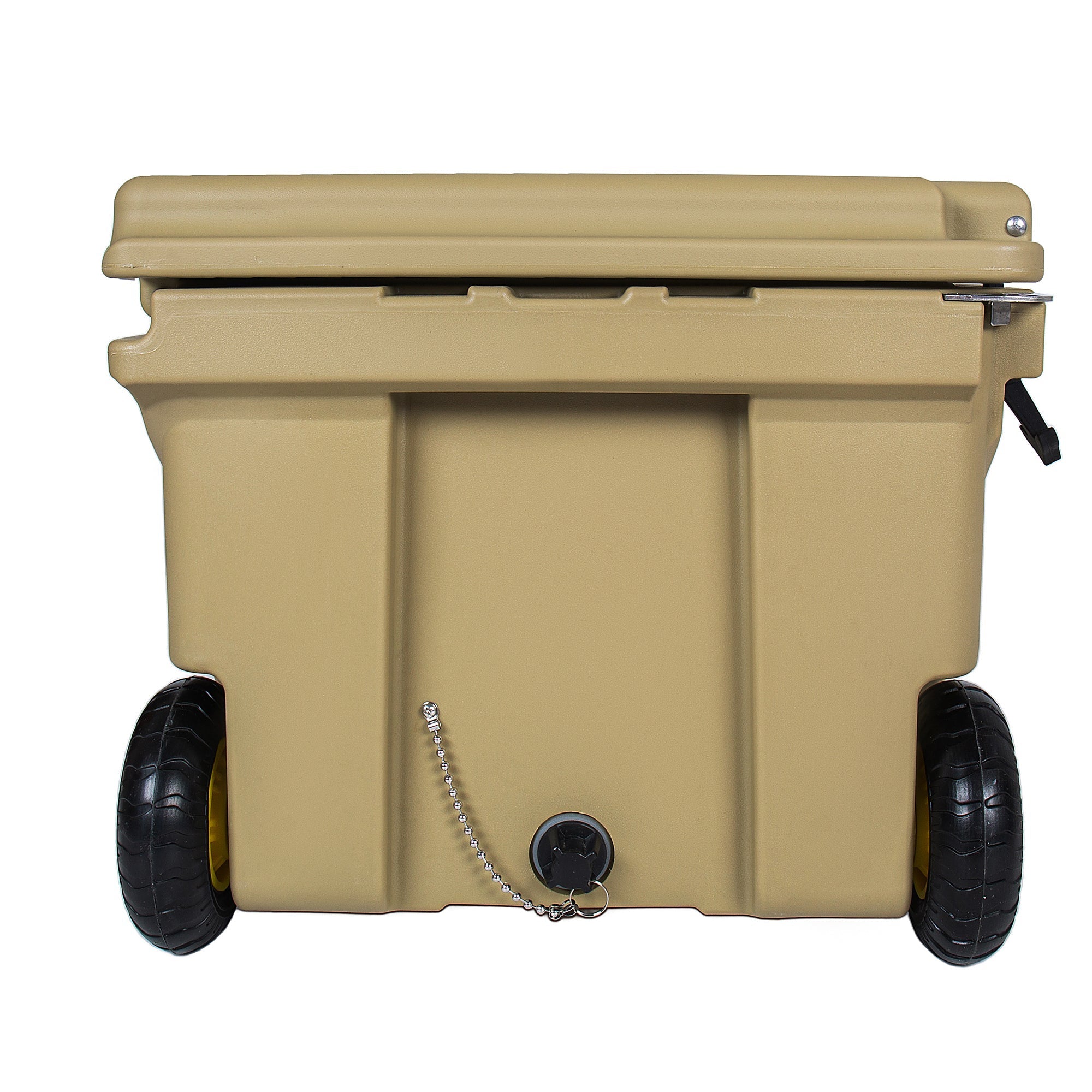 65 Quart Khaki Cooler, Ultra-Tough Hard Shell Ice Chest by HouseOfZazla