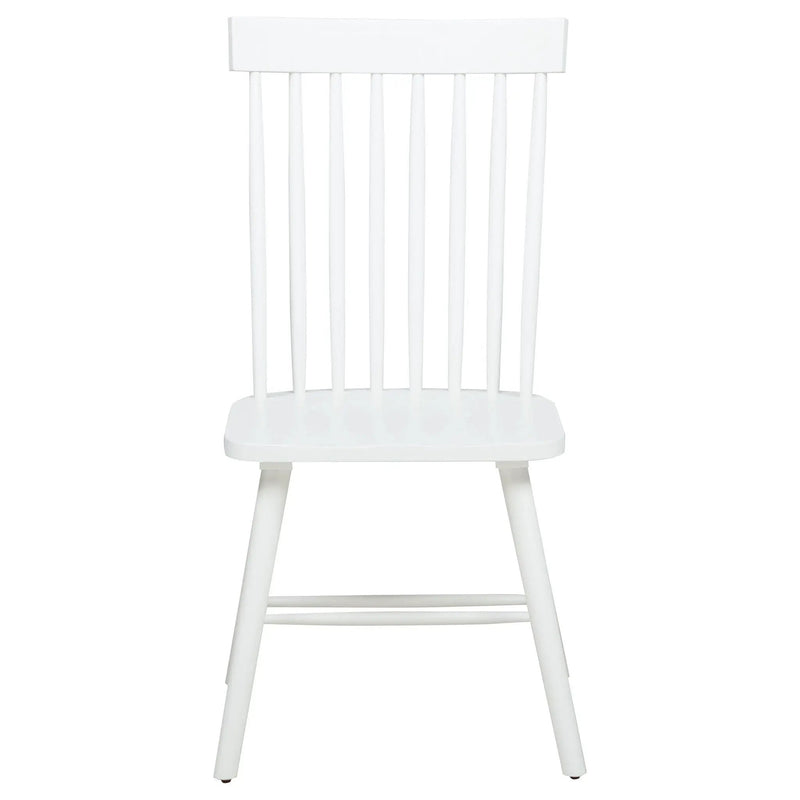 Andrews Windsor Spindle Back Dining Side Chair White (Set of 2) by Unique Piece Furniture