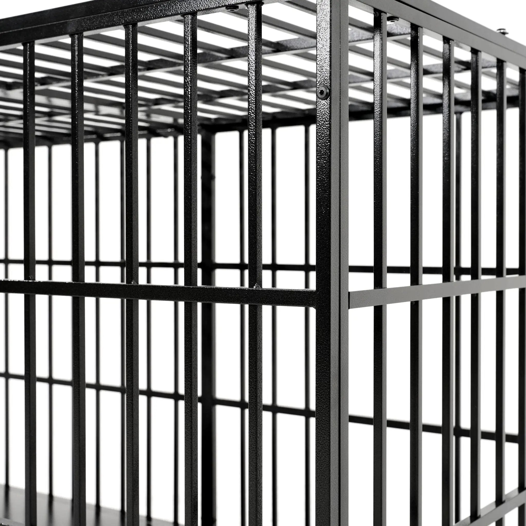Extra Large Heavy Duty Dog Crate With Removable Pans For Dogs - Black by HouseOfZazla