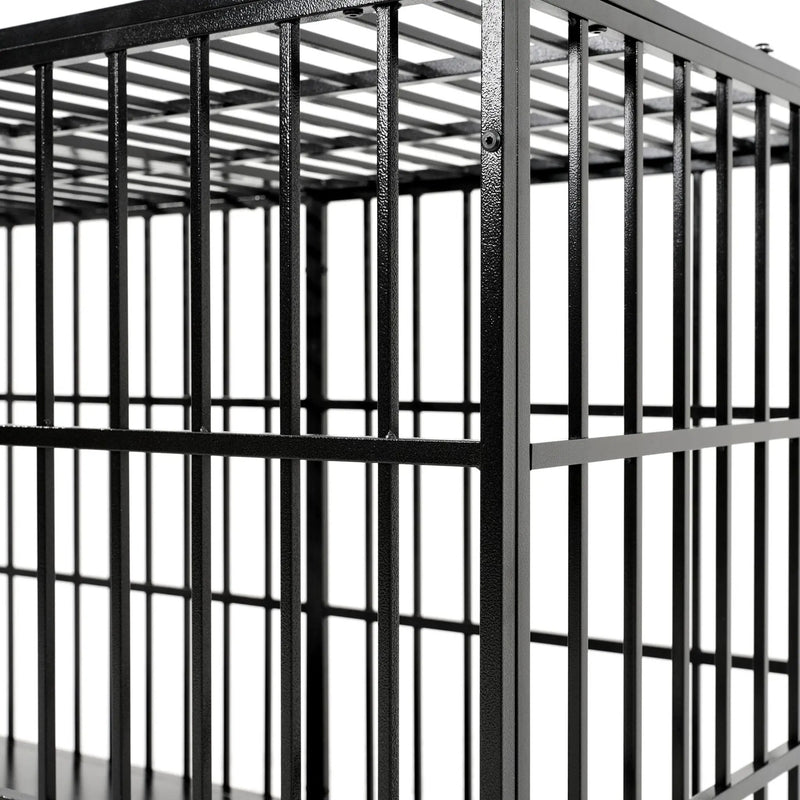 Extra Large Heavy Duty Dog Crate With Removable Pans For Dogs - Black by HouseOfZazla