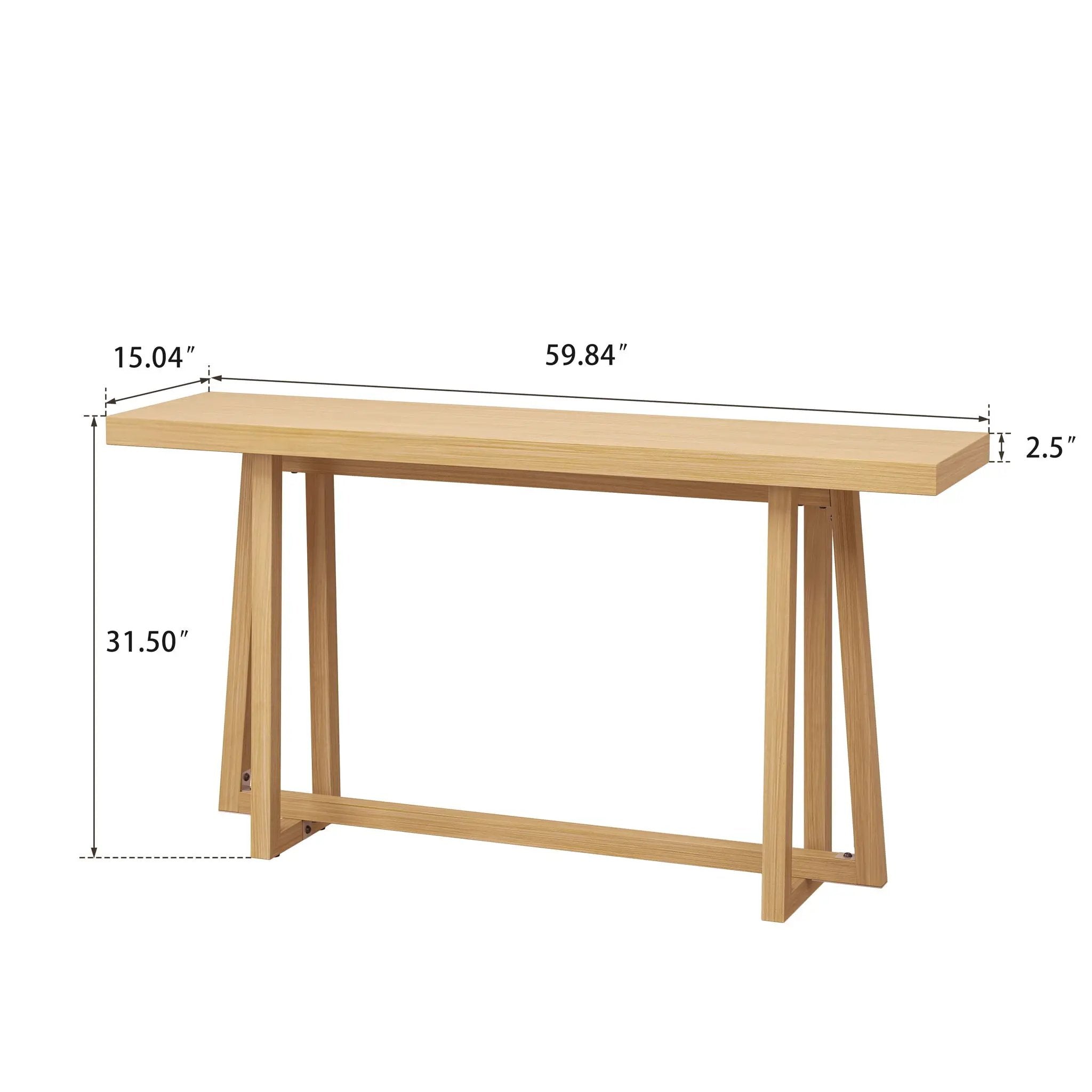 Console Table, Stylish Rectangular Entryway Table by HouseOfZazla