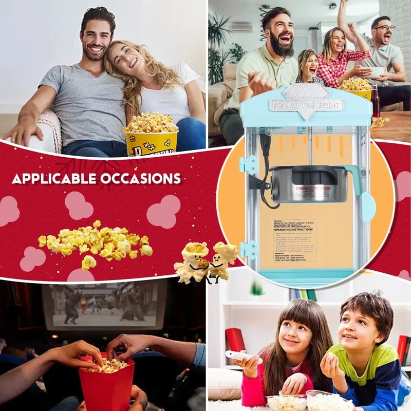 Portable Popcorn Maker Machine with Warming Deck by HouseOfZazla