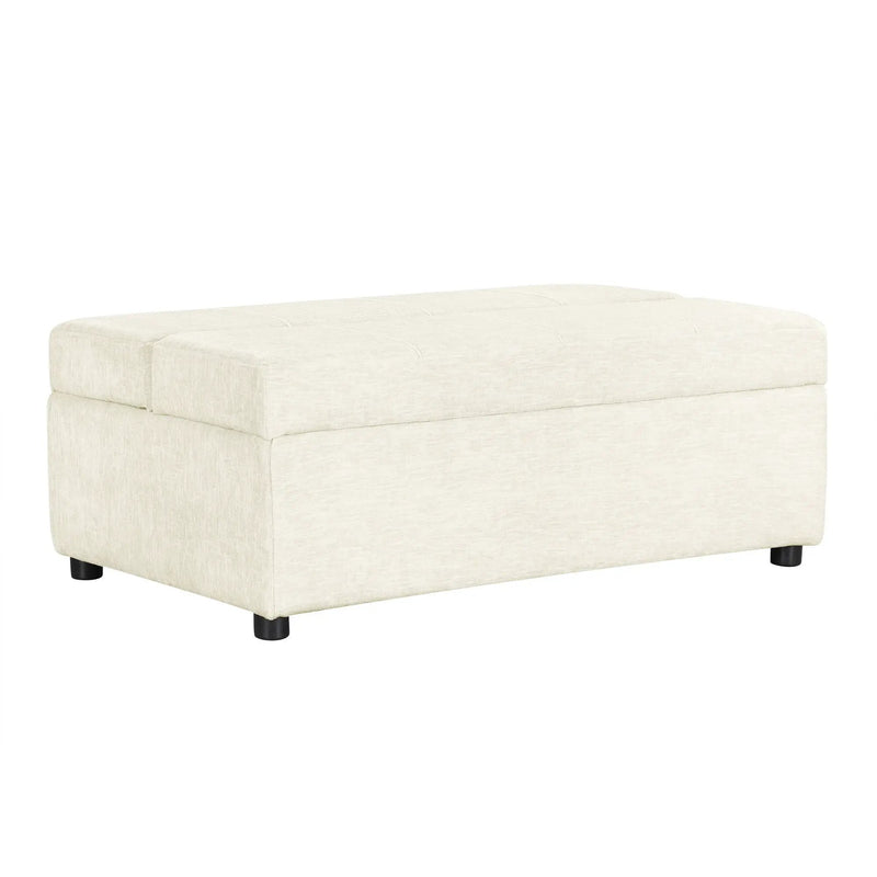 Twin Size Folding Ottoman Sleeper Bed With Mattress Convertible Guest Bed