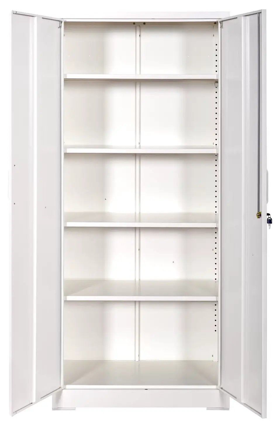 Container Furniture Direct Ironclad 71" Metal Storage Cabinet with Locking Doors and 4 Adjustable Shelves by HouseOfZazla