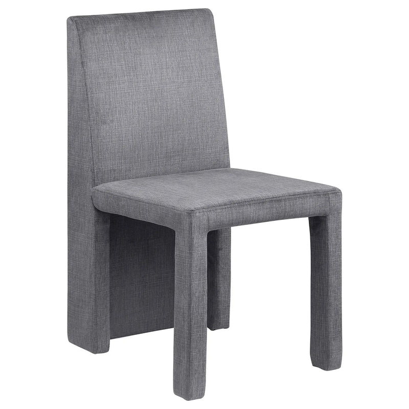Tordera Velvet Upholstered Dining Side Chair Grey (Set of 2) by Unique Piece Furniture