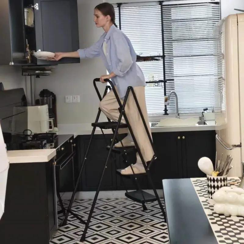 Four Step Ladder - Lightweight Folding Step Stool by HouseOfZazla