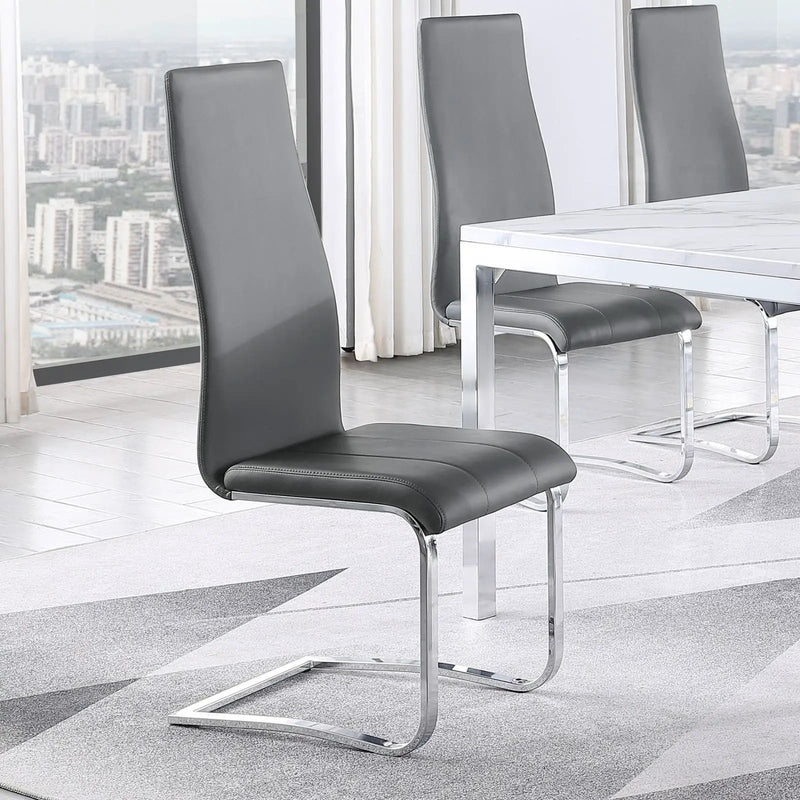 High Back Side Chairs Dining Chairs With Padded Upholstery (Set of 4) by HouseOfZazla