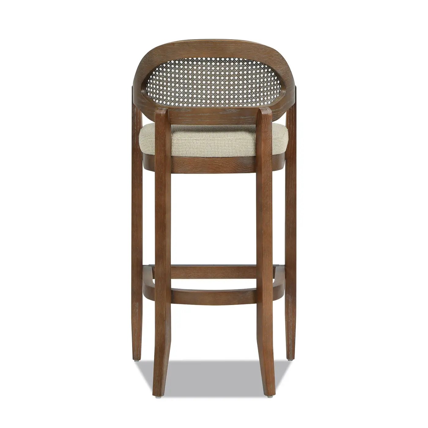 Americana - Mid-Century Modern Cane Back Counter Stool by Unique Piece Furniture
