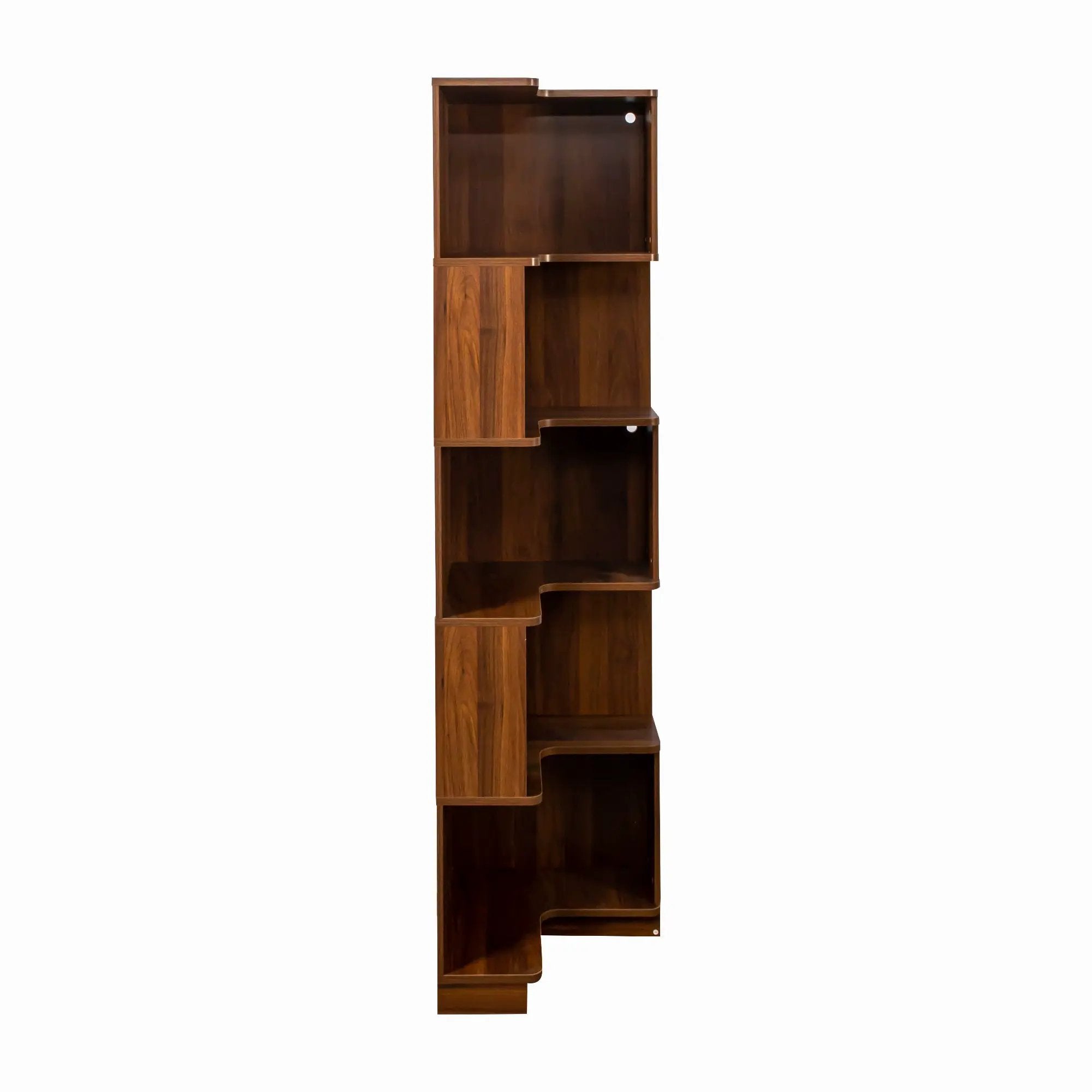 Corner Book Shelf - 5 Tier Corner Bookshelf by HouseOfZazla
