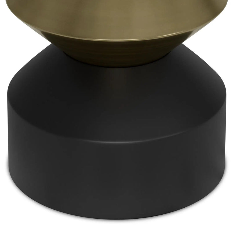 Miller - Side Table - Black / Brass by HouseOfZazla