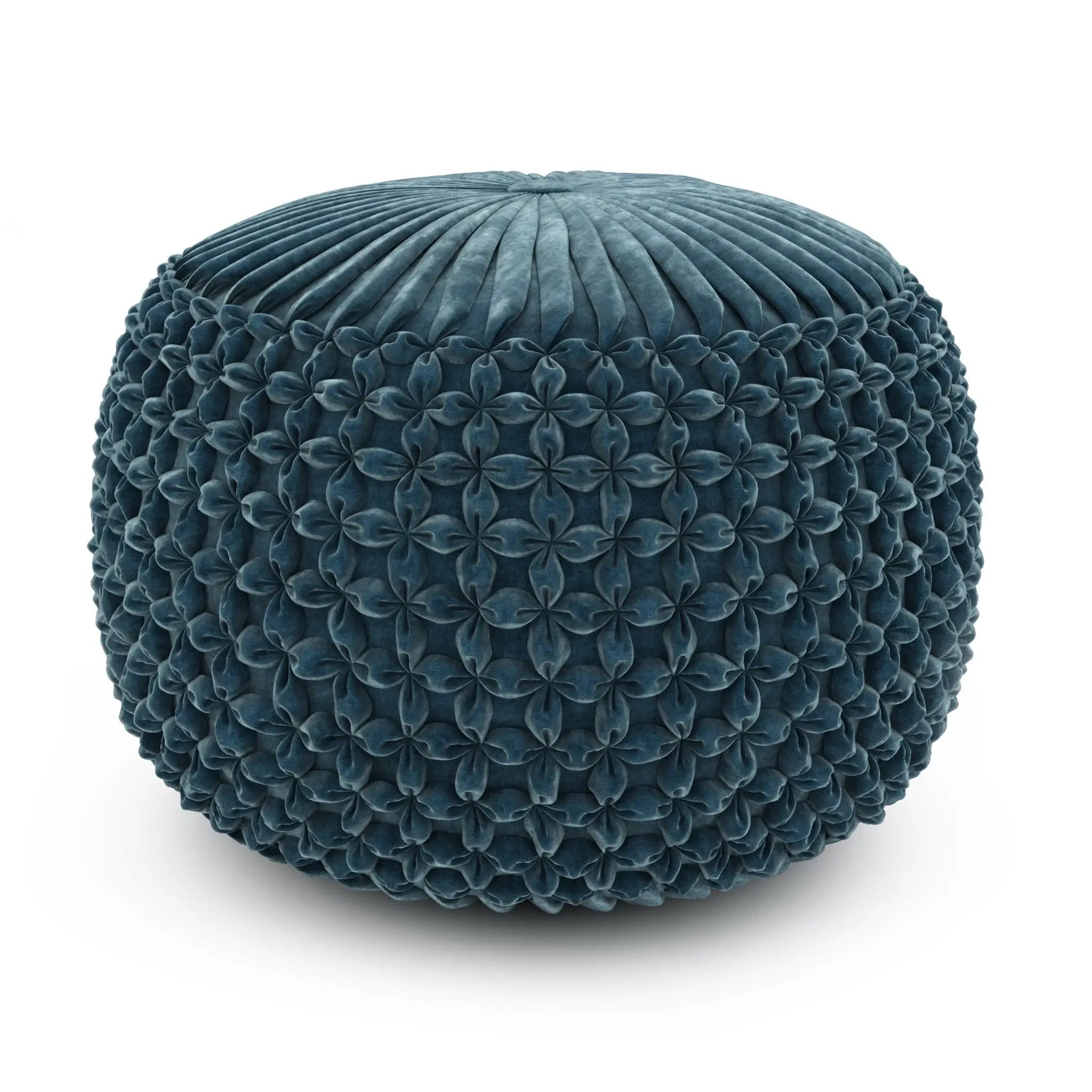 Renee - Handcrafted Round Pouf by Unique Piece Furniture