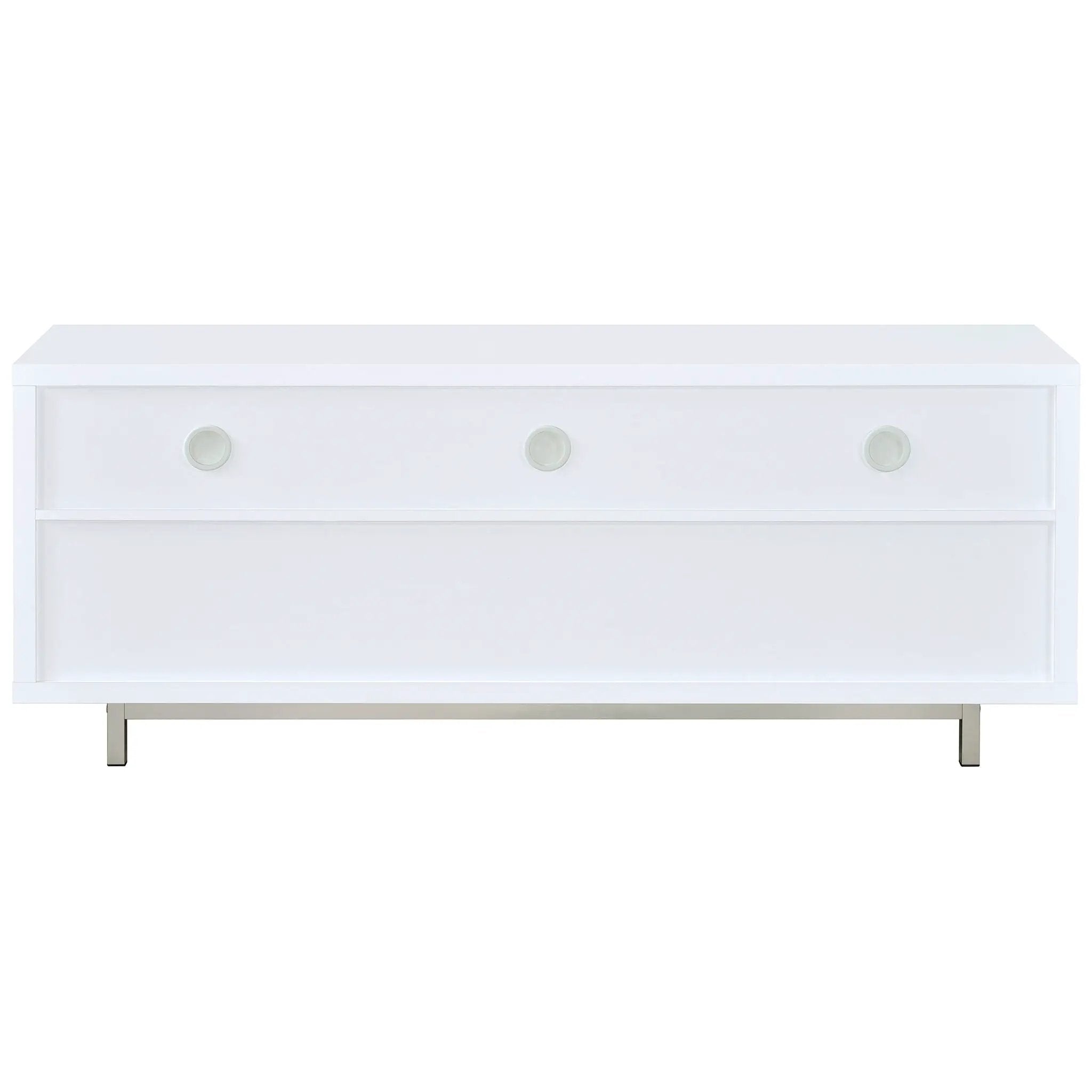 Casey 2-drawer Engineered Wood 60-inch TV Stand White by Unique Piece Furniture