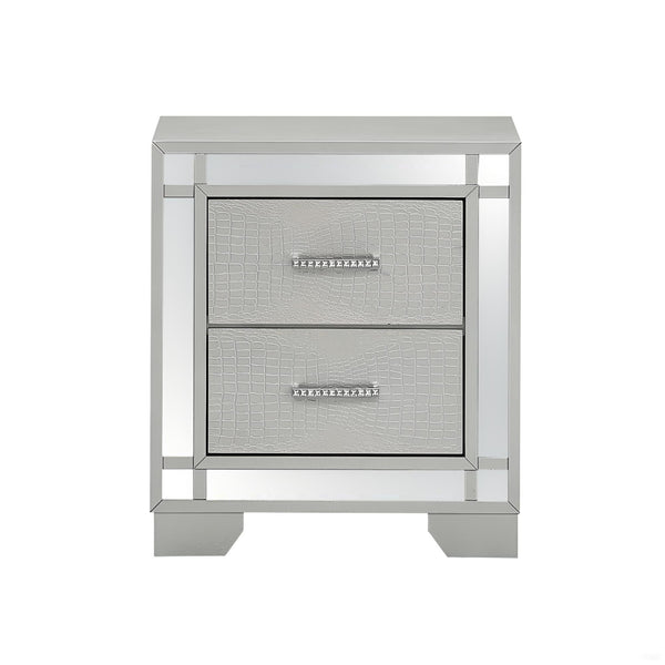 Madison - Nightstand - Silver Champagne