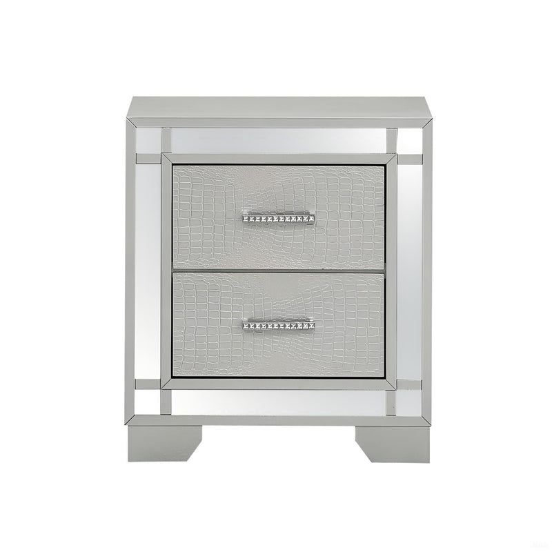 Madison - Nightstand - Silver Champagne by HouseOfZazla