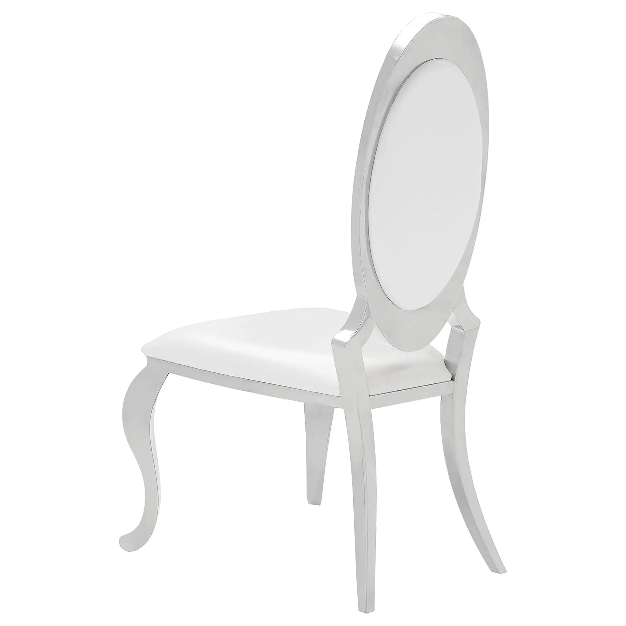 Chester - Upholstered Dining Side Chair (Set of 2) - Creamy White by HouseOfZazla