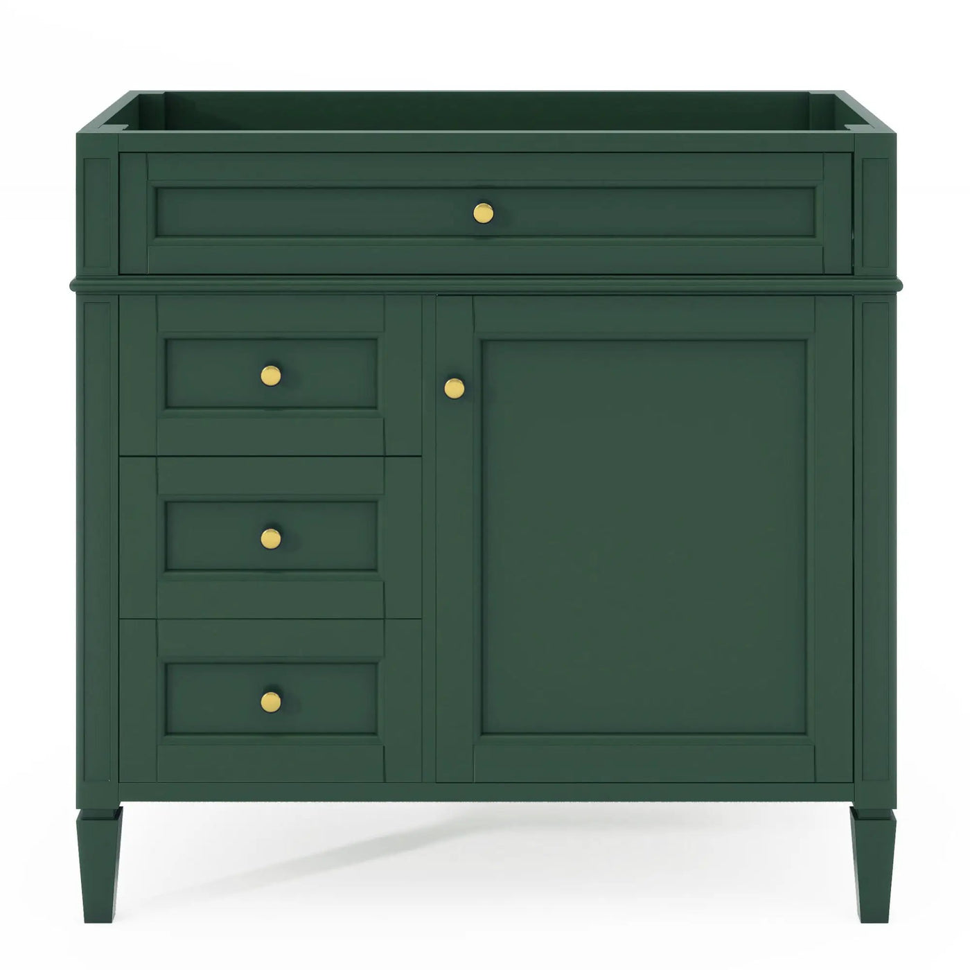 Bathroom Vanity With 2 Drawers and Tip-Out Storage Cabinet by HouseOfZazla