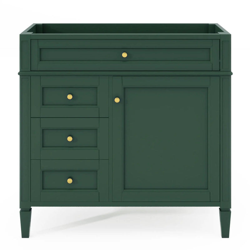 Bathroom Vanity With 2 Drawers and Tip-Out Storage Cabinet by HouseOfZazla