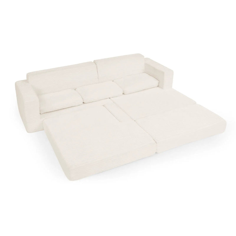 Modern Minimalist L Shape Modular Sectional Sofa, Couch by Unique Piece Furniture